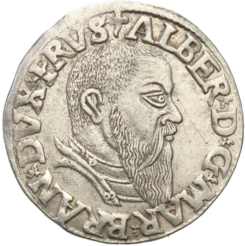 Prusy Książęce. Albrecht Hohenzollern. Trojak (3 grosze) 1543, Królewiec